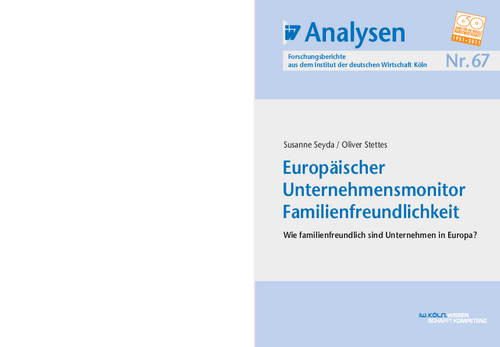 Europäischer Unternehmensmonitor Familienfreundlichkeit