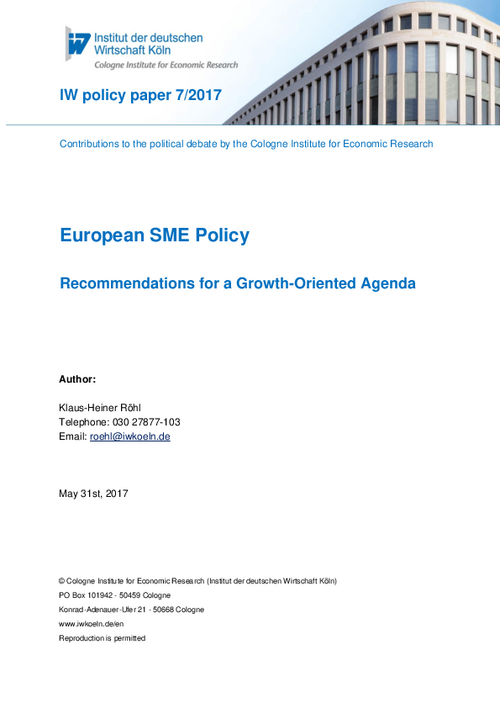 Recommendations for a Growth-Oriented Agenda