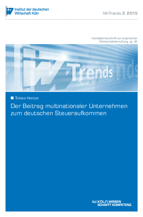 The contribution of multinational companies to German tax revenues