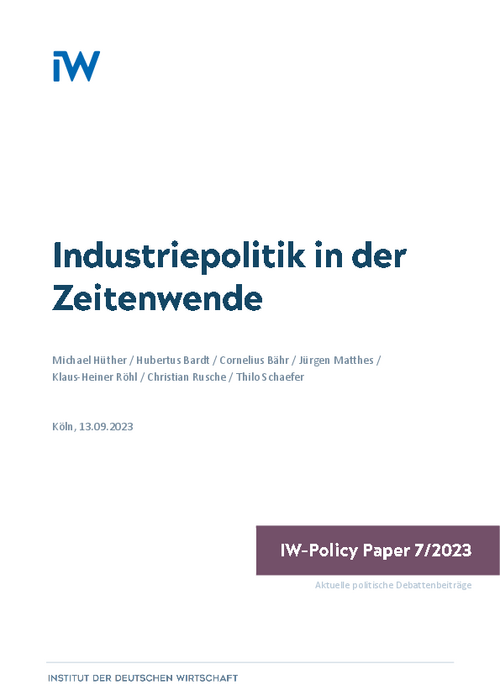 Industriepolitik in der Zeitenwende