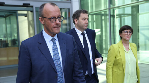 CDU/CSU And SPD Progress In Coalition Pre-Negotiations