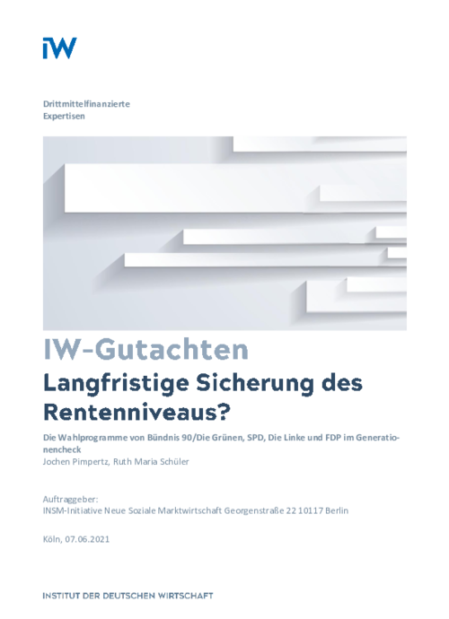 Langfristige Sicherung des Rentenniveaus?