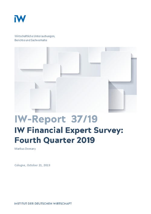 IW Financial Expert Survey: Fourth Quarter 2019