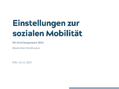 Attitudes towards social mobility