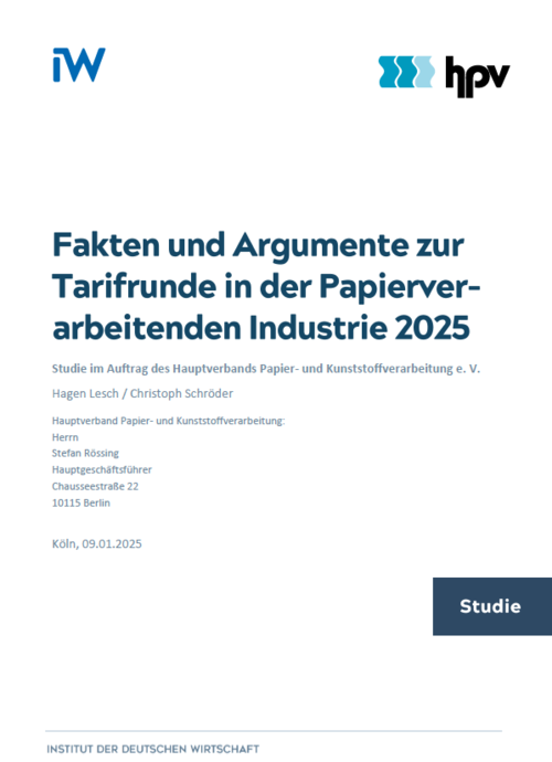 Fakten und Argumente zur Tarifrunde in der Papierverarbeitenden Industrie 2025