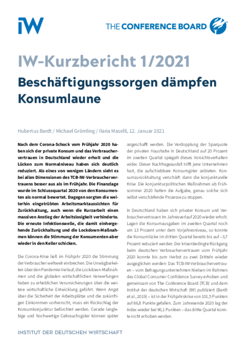 Beschäftigungssorgen dämpfen Konsumlaune