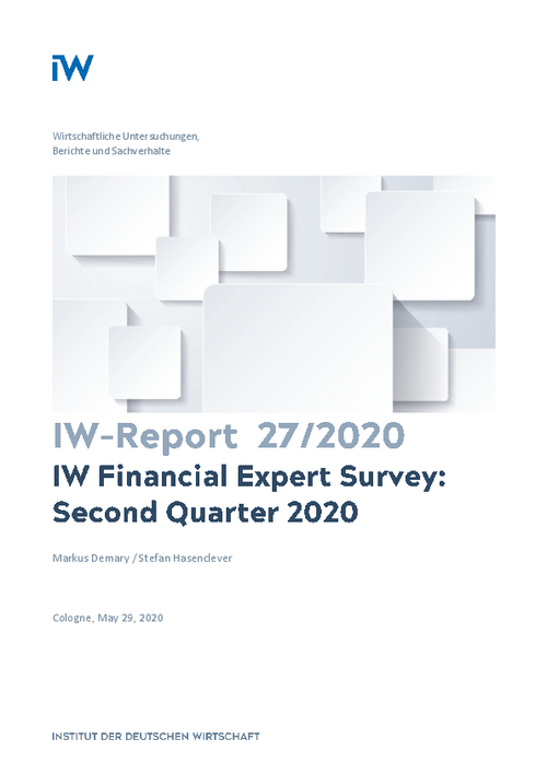 IW Financial Expert Survey: Second Quarter 2020