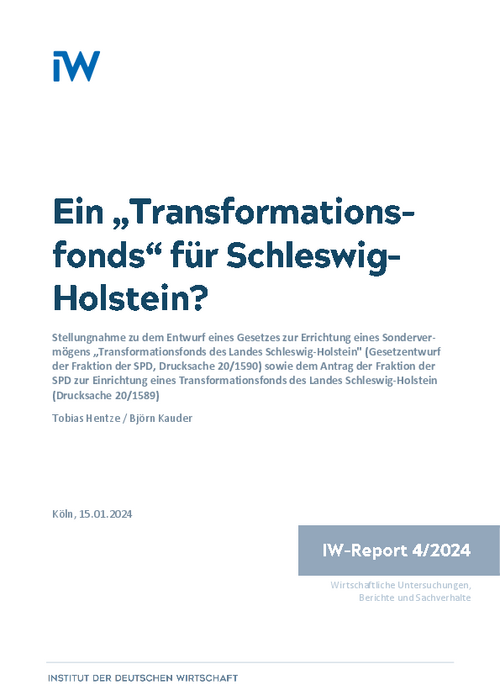 Ein „Transformationsfonds” für Schleswig-Holstein?