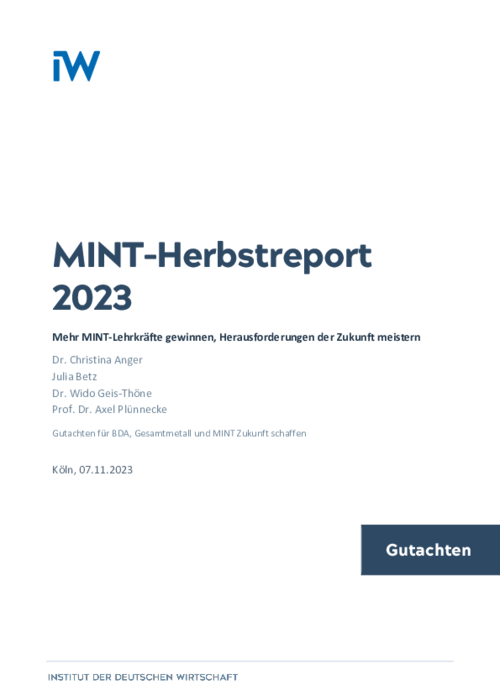 Mehr MINT-Lehrkräfte gewinnen, Herausforderungen der Zukunft meistern