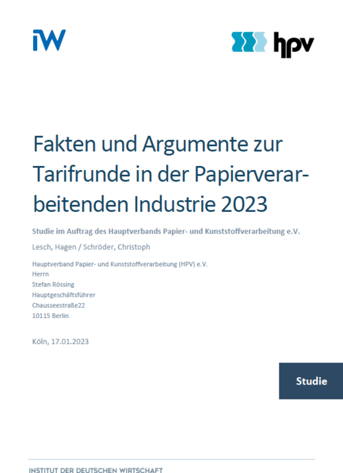 Fakten und Argumente zur Tarifrunde in der Papierverarbeitenden Industrie 2023