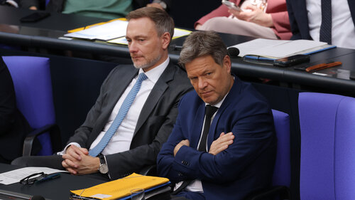 Finanzminister Christian Lindner und Wirtschaftsminister Robert Habeck sind für die Abschaffung des Solidaritätszuschlags.