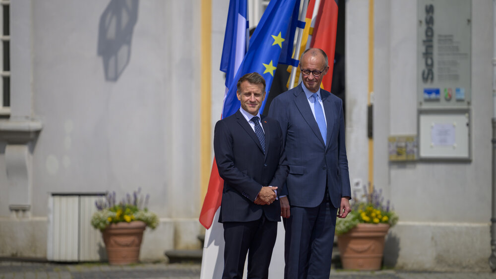 Macron und Merz fordern neue EU-Befugnisse gegen unfaire Marktverzerrungen. Macron und Merz fordern neue EU-Befugnisse gegen unfaire Marktverzerrungen.