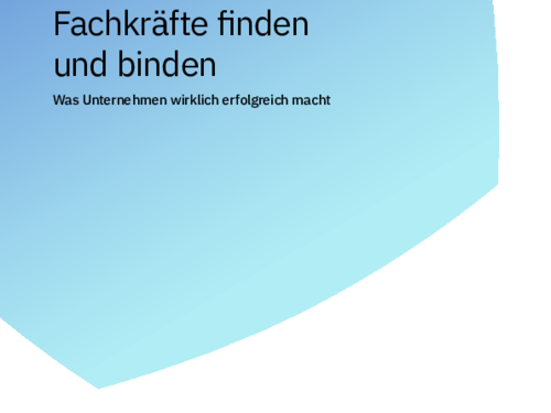 Fachkräfte erfolgreich finden und binden Fachkräfte sind knapp und erwarten mehr als nur ein gutes Gehalt. Neue Mitarbeitende zu gewinnen, ist darum für viele Unternehmen eine Herausforderung, bestehende Beschäftigte zu halten, ebenso. Kleine und mittlere Unternehmen (KMU) stehen hier besonders unter Druck, da sie in der Personalarbeit nicht die gleichen Ressourcen einsetzen können wie größere Mitbewerber. Diese Studie zeigt auf Basis einer repräsentativen Unter­nehmensbefragung, welche Strategien sich in der Gewinnung und Bindung von Mitarbeitenden als besonders erfolgreich erweisen.
