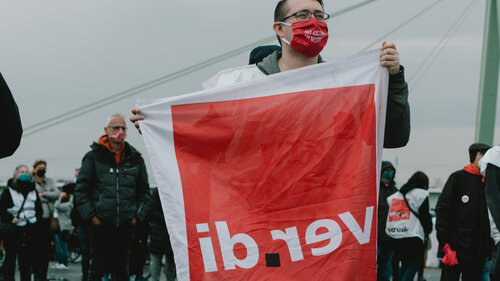 Public Sectors Workers Strike Continue In Cologne