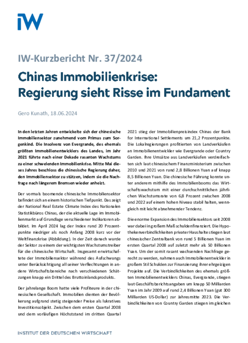 Regierung sieht Risse im Fundament