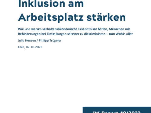 Wie die Verhaltensökonomik helfen kann, Hürden in der Einstellung von Menschen mit Behinderung zu überwinden