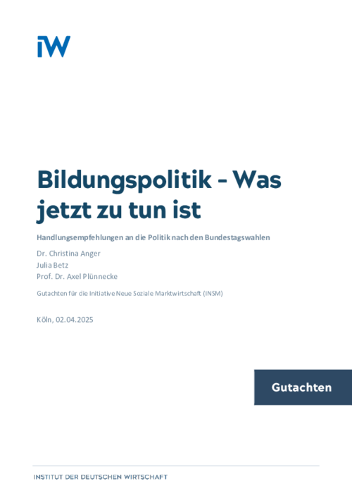 Handlungsempfehlungen an die Politik nach den Bundestagswahlen