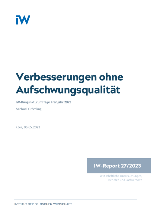 Verbesserungen ohne Aufschwungsqualität