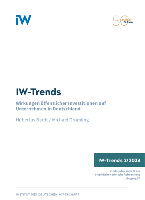 Effects of Public Investment on Companies in Germany – Results of the IW Business Survey