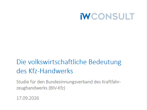 Die volkswirtschaftliche Bedeutung des Kfz-Handwerks