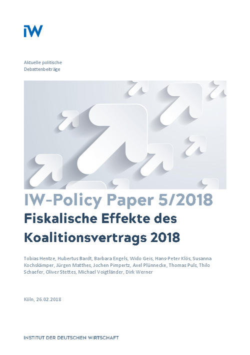 Fiskalische Effekte des Koalitionsvertrags 2018