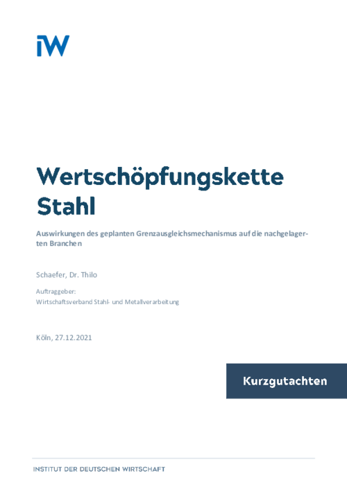 Auswirkungen des geplanten Grenzausgleichsmechanismus auf die nachgelagerten Branchen