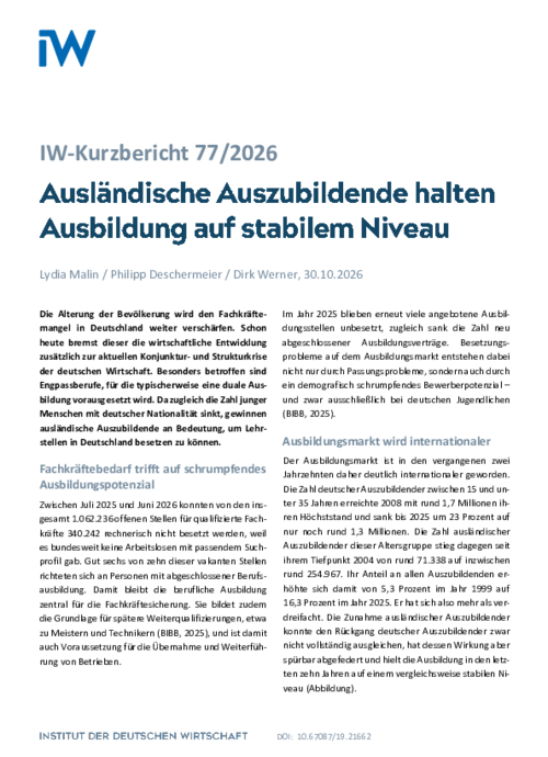 IW-Kurzbericht 77/2026