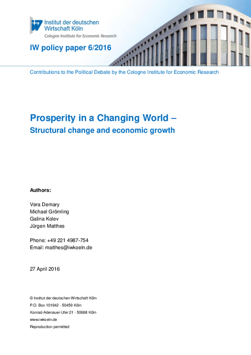 Prosperity in a Changing World