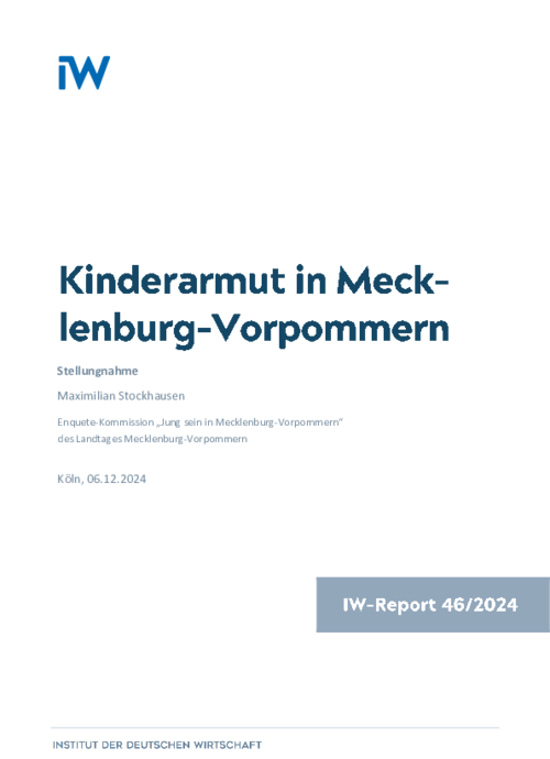 Kinderarmut in Mecklenburg-Vorpommern
