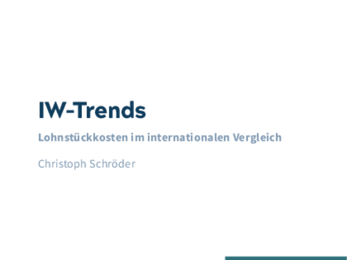 The Cost Competitiveness of German Industry in Times of Multiple Crises