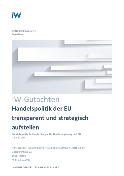 Handelspolitik der EU transparent und strategisch aufstellen