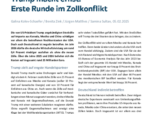 Erste Runde im Zollkonflikt Erste Runde im Zollkonflikt