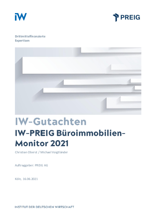 IW-PREIG Büroimmobilien-Monitor 2021