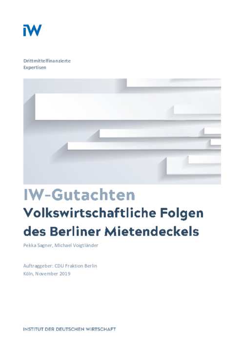 Volkswirtschaftliche Folgen des Berliner Mietendeckels