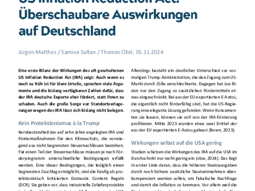 Überschaubare Auswirkungen auf Deutschland Überschaubare Auswirkungen auf Deutschland