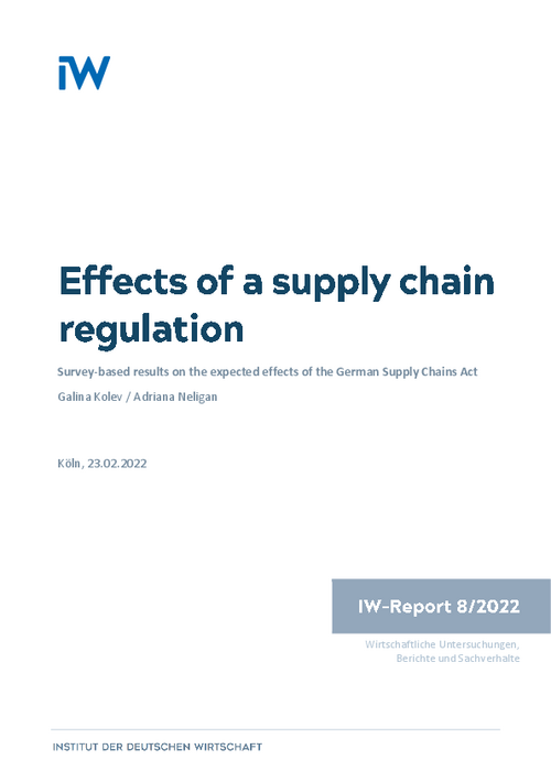 Survey-based results on the expected effects of the German Supply Chains Act