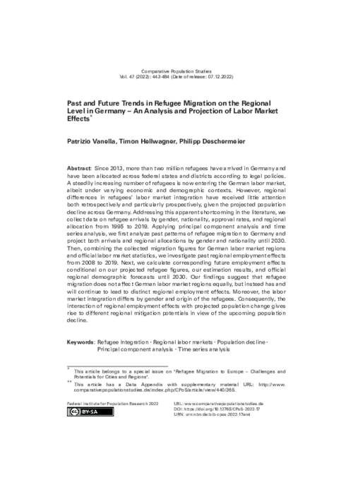 An Analysis and Projection of Labor Market Effects