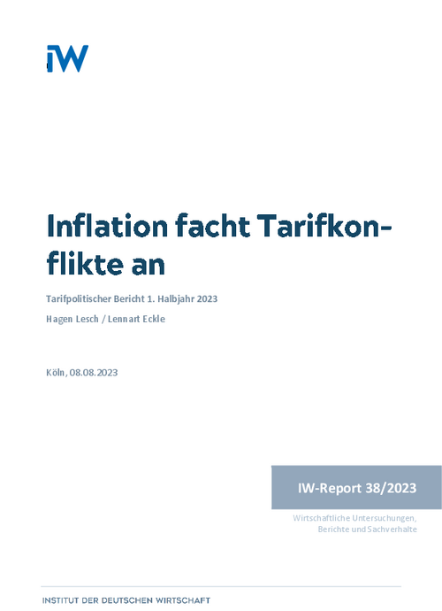 Inflation facht Tarifkonflikte an