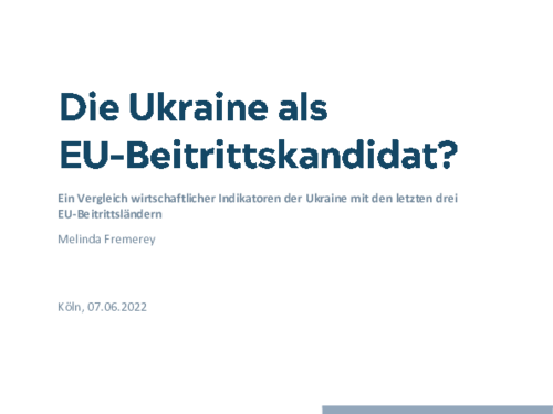 Ukraine as a candidate for EU membership?