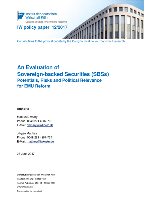 An Evaluation of Sovereign-backed Securities (SBSs)