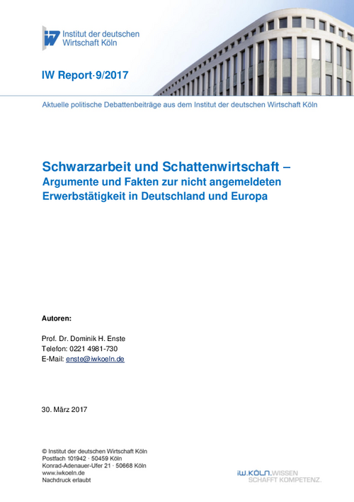 Argumente und Fakten zur nicht angemeldeten Erwerbstätigkeit in Deutschland und Europa