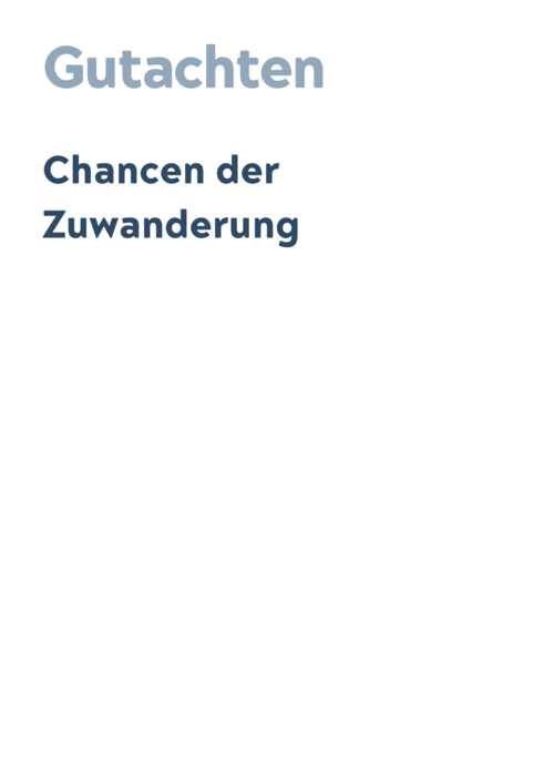 Chancen der Zuwanderung