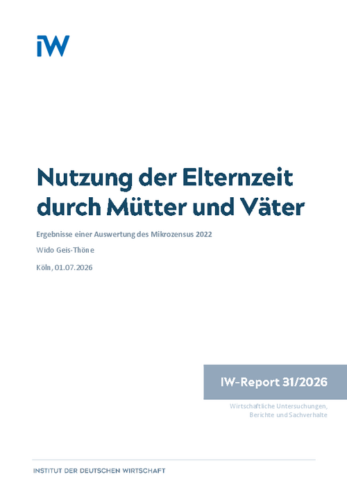 Nutzung der Elternzeit durch Mütter und Väter