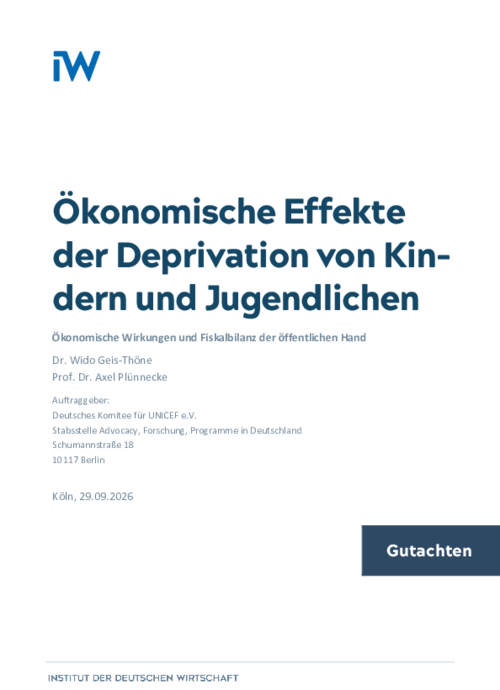 Ökonomische Effekte der Deprivation von Kindern und Jugendlichen