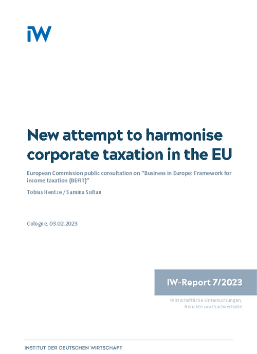New attempt to harmonise corporate taxation in the EU