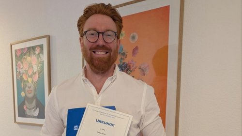 Pekka Sagner im Rahmen des Werner Lehmann-Preises 2025/26 ausgezeichnet