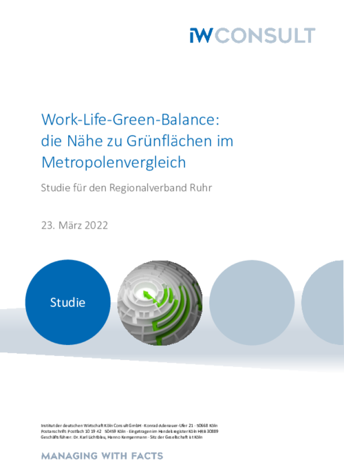 Die Nähe zu Grünflächen im Metropolenvergleich