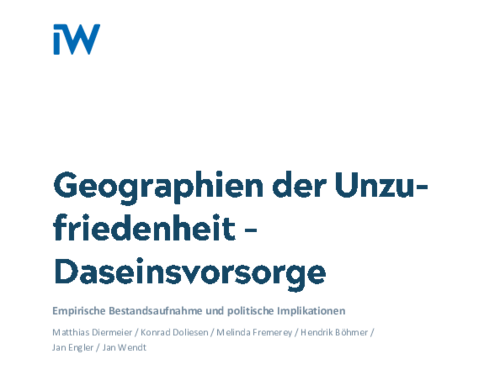 Empirische Bestandsaufnahme und politische Implikationen