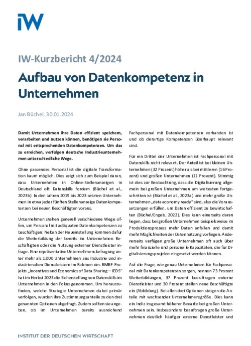 Aufbau von Datenkompetenz in Unternehmen