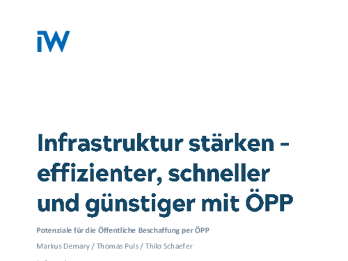 Potenziale für die Öffentliche Beschaffung per ÖPP